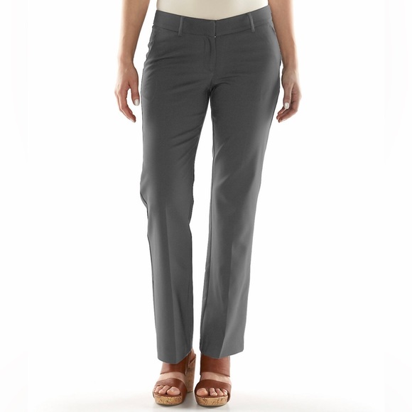 Apt. 9 | Pants u0026 Jumpsuits | Womens Apt 9 Torie Modern Fit Straight Leg  Dress Pants Size 4 Gray | Poshmark